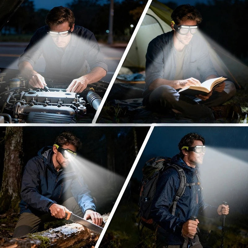 Óculos com Luz LED Recarregável