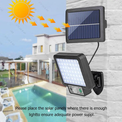 Luminária Solar de Parede com Sensor