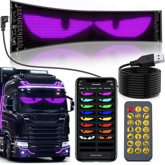 LED Devil Eyes p/ Carro - Personalize com Bluetooth