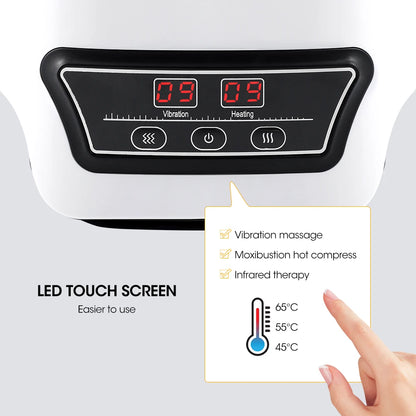 Portable Red Light Knee Massager Heated Massage Equipment for Use with LED Screen Soft Air Wearable Cordless Travel Massager