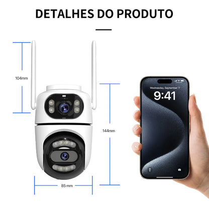 Kit 2 Câmeras Wi-Fi PTZ