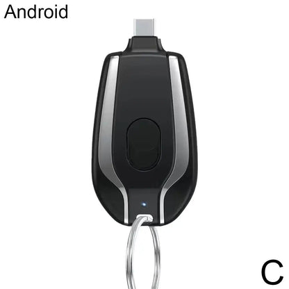 1500mAh Mini Keychain Smartphone Portable Power Bank For Android Emergency Charger Portable Charger