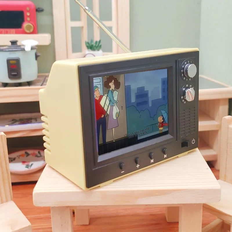 Mini TV Vintage Portátil