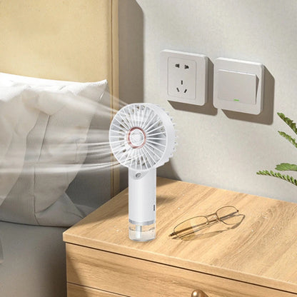 Ventilador Portátil com Spray e Carregamento Rápido
