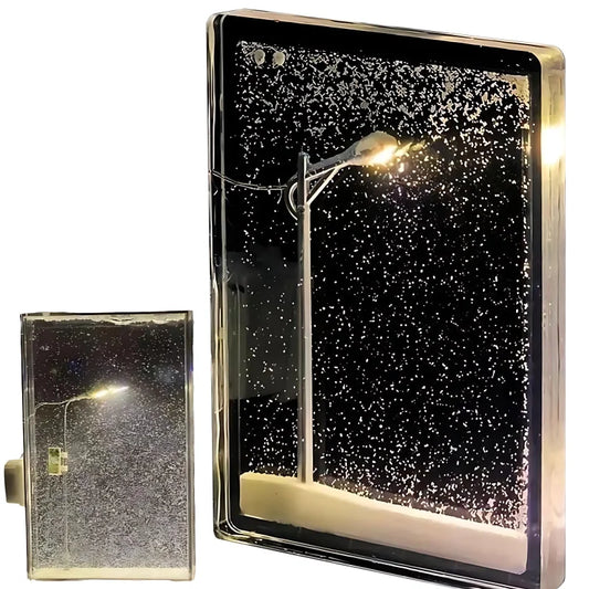 1 Set Of Acrylic Diy Night Road Snow Scene Night Lights, Portable Candle Holder Desktop Decoration Creative New Year's Gift