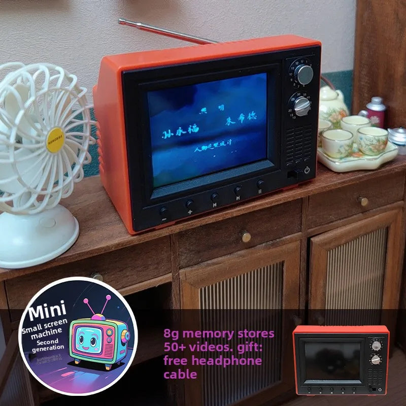 Mini TV Vintage Portátil