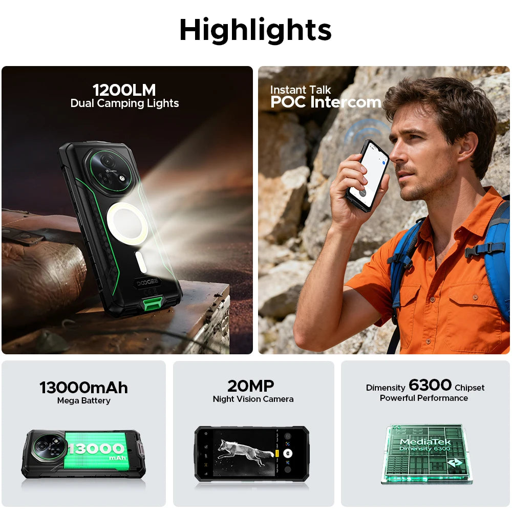 Celular DOOGEE Câmera 64MP