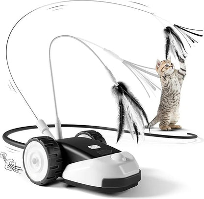 Smart Cat Toy 2 Modes Automatic Moving Touch Wake-up Toy Car for Cats Dogs Interactive Playing Kitten Training Pet Supplies