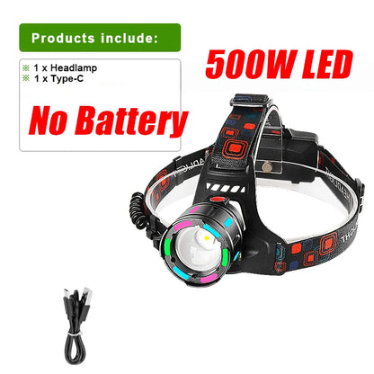 Lanterna de Cabeça LED 1000W Super Brilhante