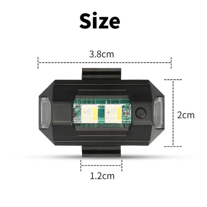 Luz Strobe 7 Cores p/ Drones e Motos