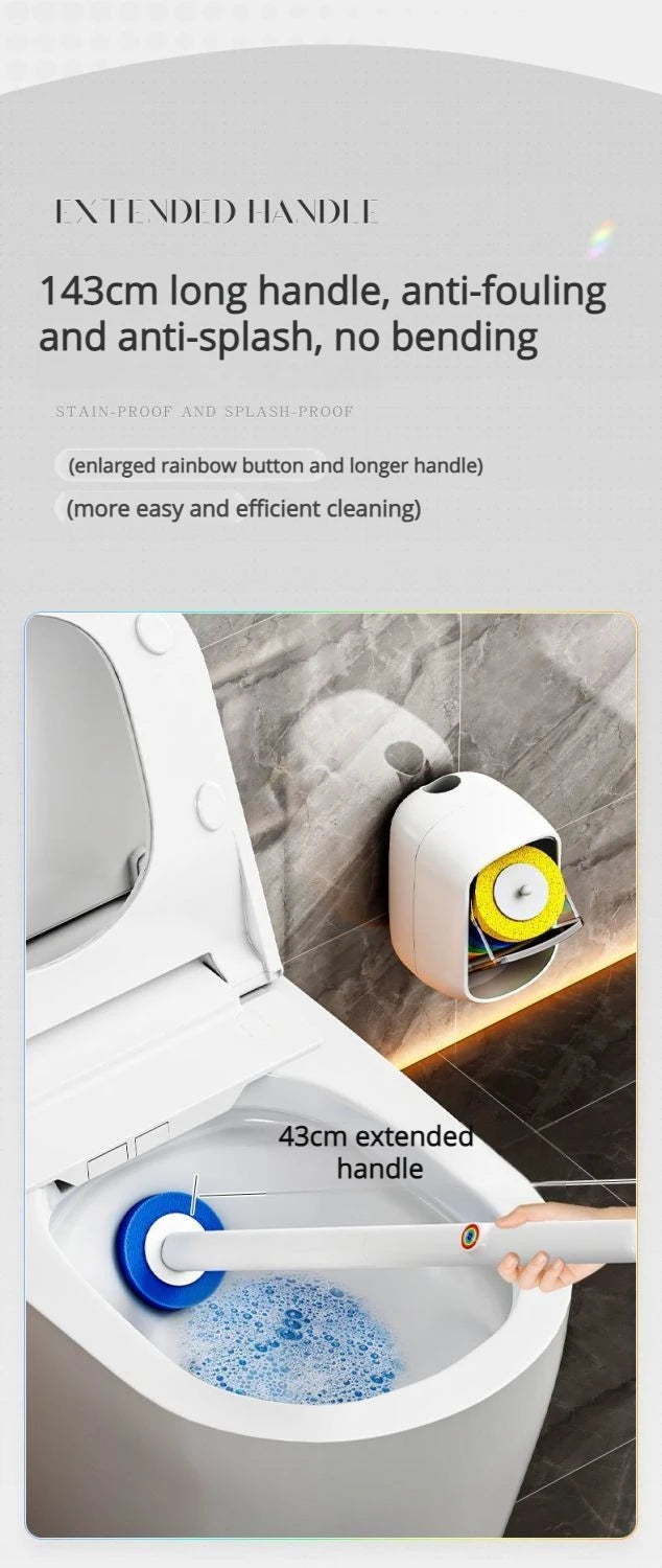 Toilet Bowl Cleaner Brush JOYBOS Wall Hanging With Holder Refills Set Bathroom WC Cleaning Toilet Bowl Brushes For Home Tool