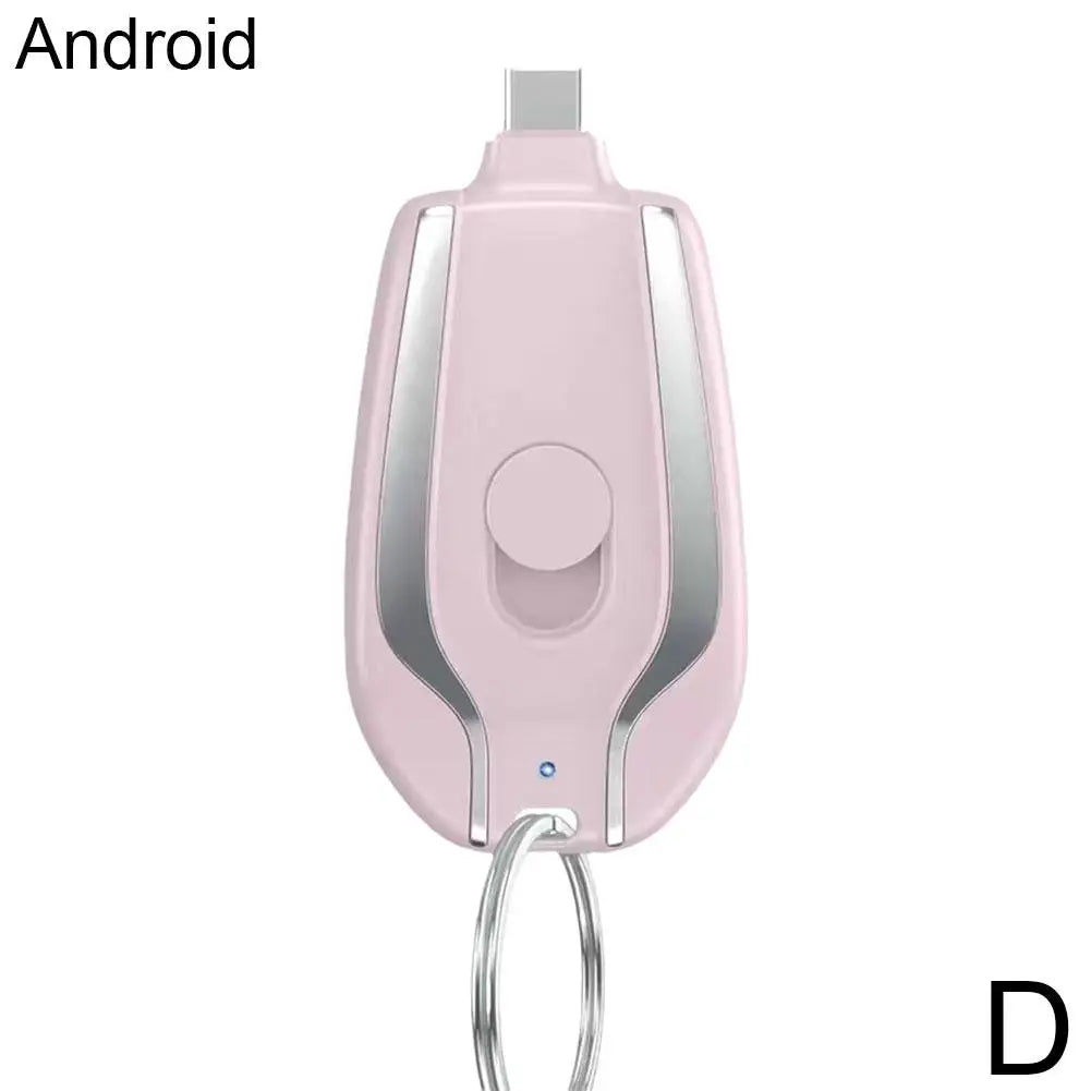 1500mAh Mini Keychain Smartphone Portable Power Bank For Android Emergency Charger Portable Charger