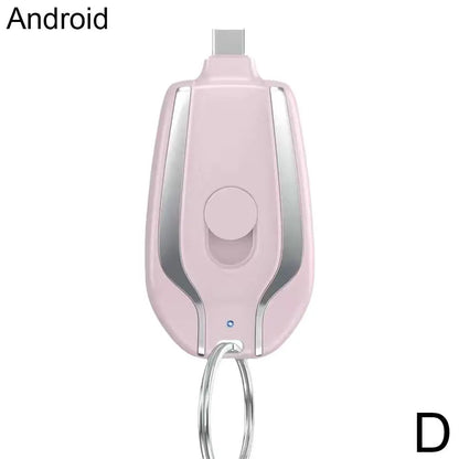1500mAh Mini Keychain Smartphone Portable Power Bank For Android Emergency Charger Portable Charger
