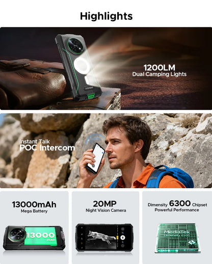 Celular DOOGEE Câmera 64MP