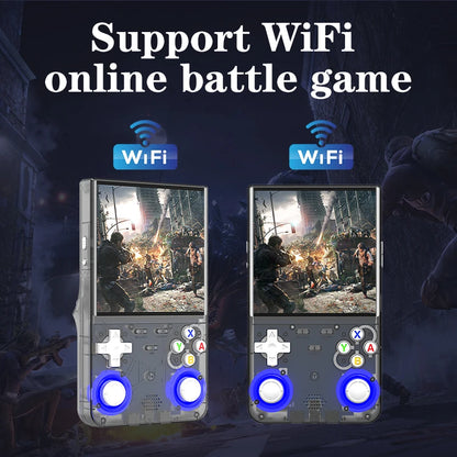 Retro R36 Ultra Handheld Video Game Console 4.0 Inch IPS Screen 128GB Preloaded Games Portable Pocket Player with Linux System