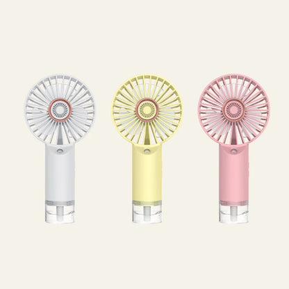 Ventilador Portátil com Spray e Carregamento Rápido