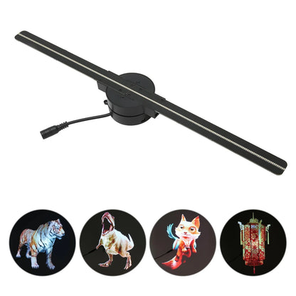 3D Hologram Fan 42CM WiFi 3D Holographic Projector Advertising Display Light HD Holographic Projector for Stores Bars Party Xmas