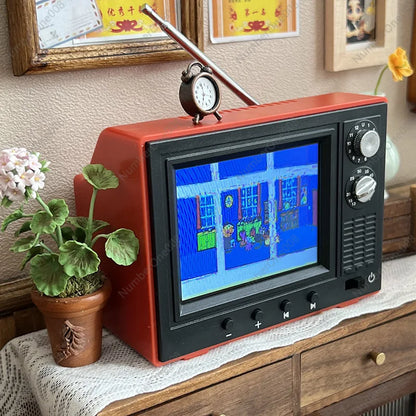 Mini TV Vintage Portátil