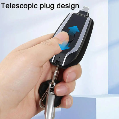 1500mAh Mini Keychain Smartphone Portable Power Bank For Android Emergency Charger Portable Charger