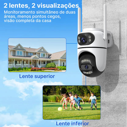 Kit 2 Câmeras Wi-Fi PTZ