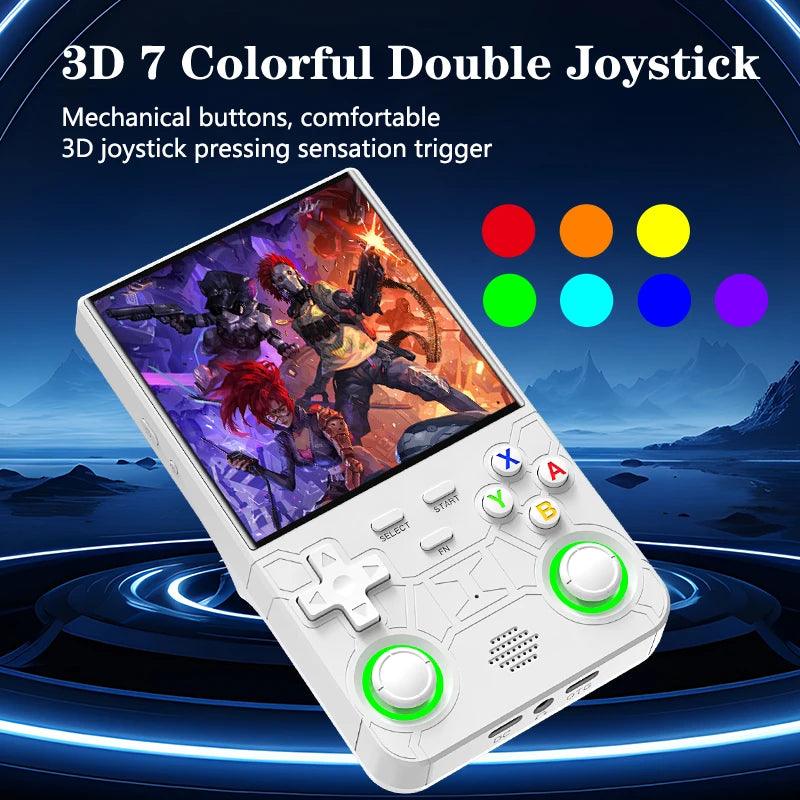 Retro R36 Ultra Handheld Video Game Console 4.0 Inch IPS Screen 128GB Preloaded Games Portable Pocket Player with Linux System