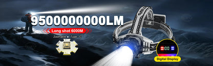 Lanterna de Cabeça LED 1000W Super Brilhante