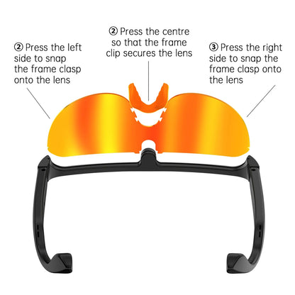 1Pc AI Smart Cycling Glasses Men 800W Camera Video with Translation Sunglasses Call Music 4K HD Color Change Sports Glasses