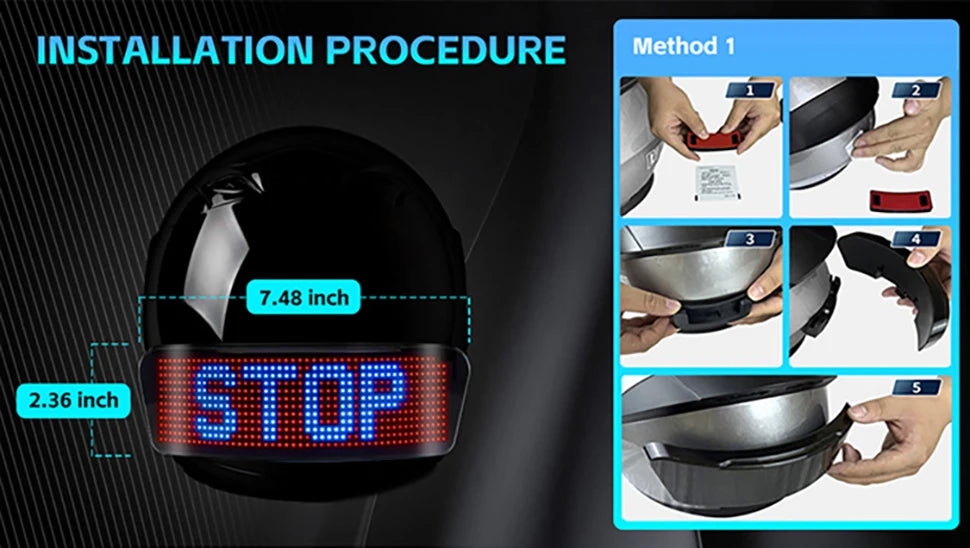Visor LED p/ Capacete Original