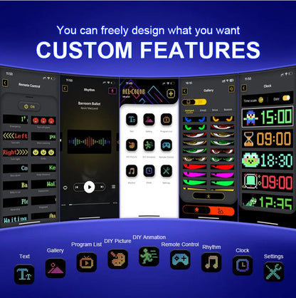 LED Devil Eyes p/ Carro - Personalize com Bluetooth