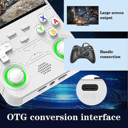 Retro R36 Ultra Handheld Video Game Console 4.0 Inch IPS Screen 128GB Preloaded Games Portable Pocket Player with Linux System