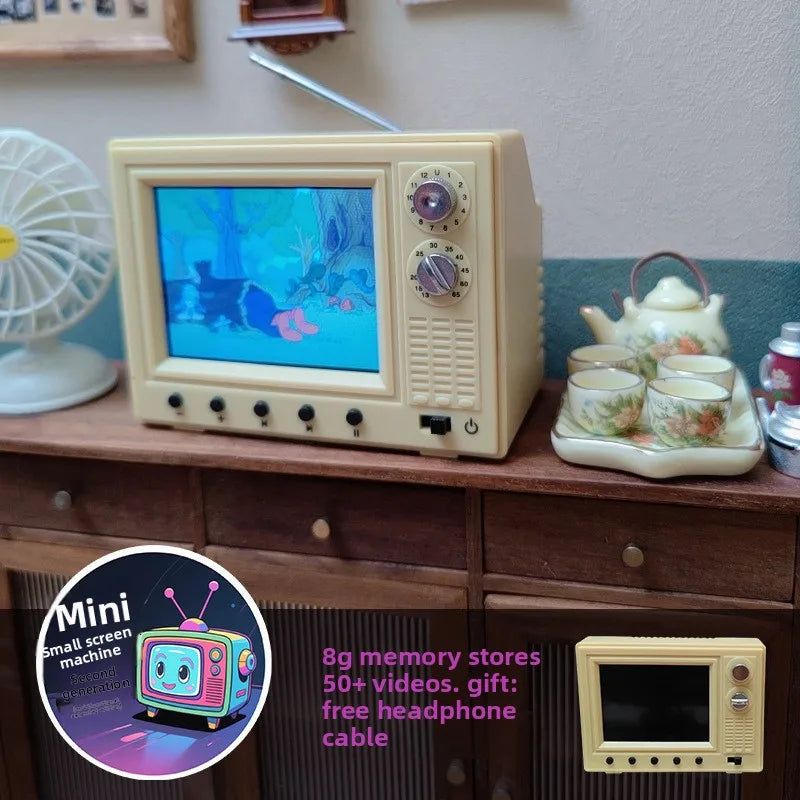 Mini TV Vintage Portátil
