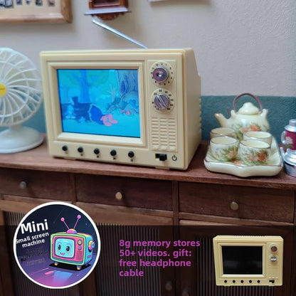 Mini TV Vintage Portátil