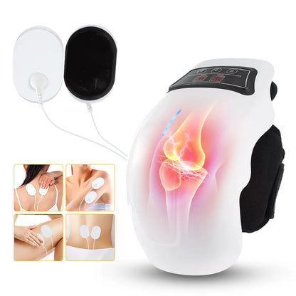 Portable Red Light Knee Massager Heated Massage Equipment for Use with LED Screen Soft Air Wearable Cordless Travel Massager