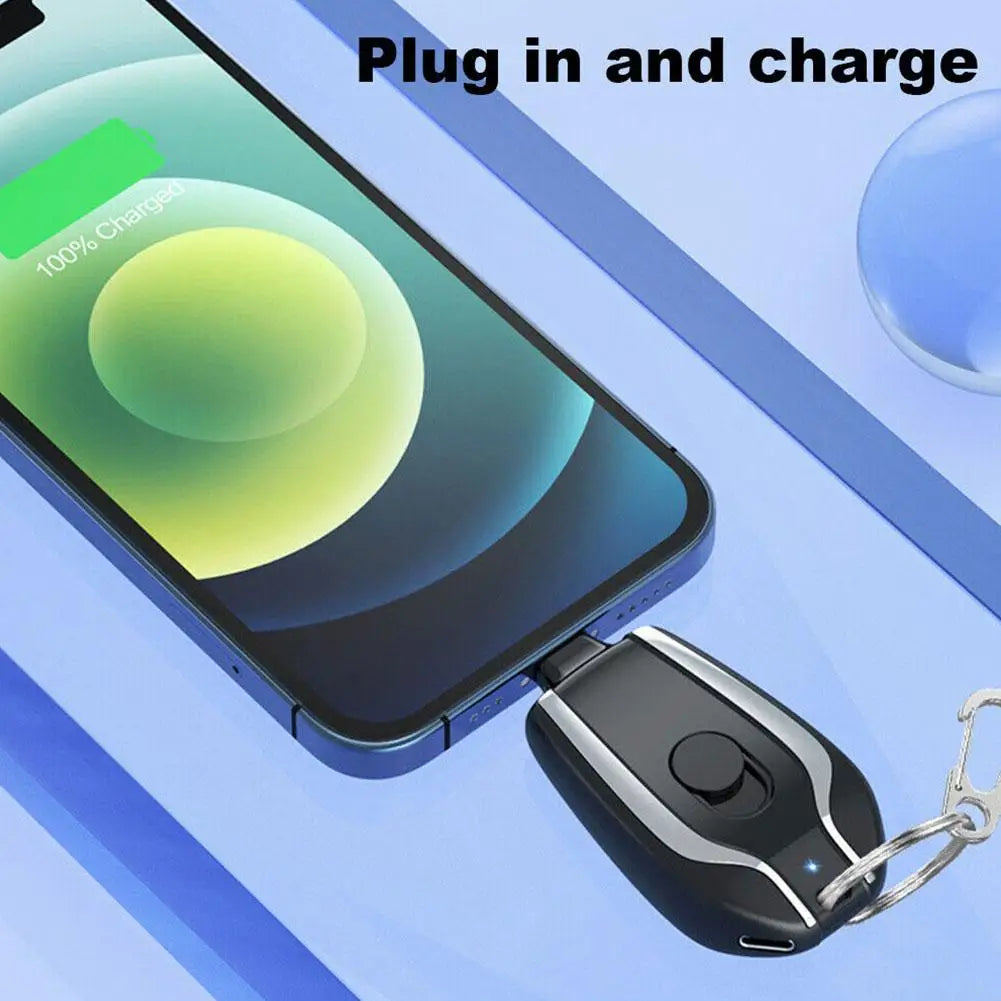 1500mAh Mini Keychain Smartphone Portable Power Bank For Android Emergency Charger Portable Charger