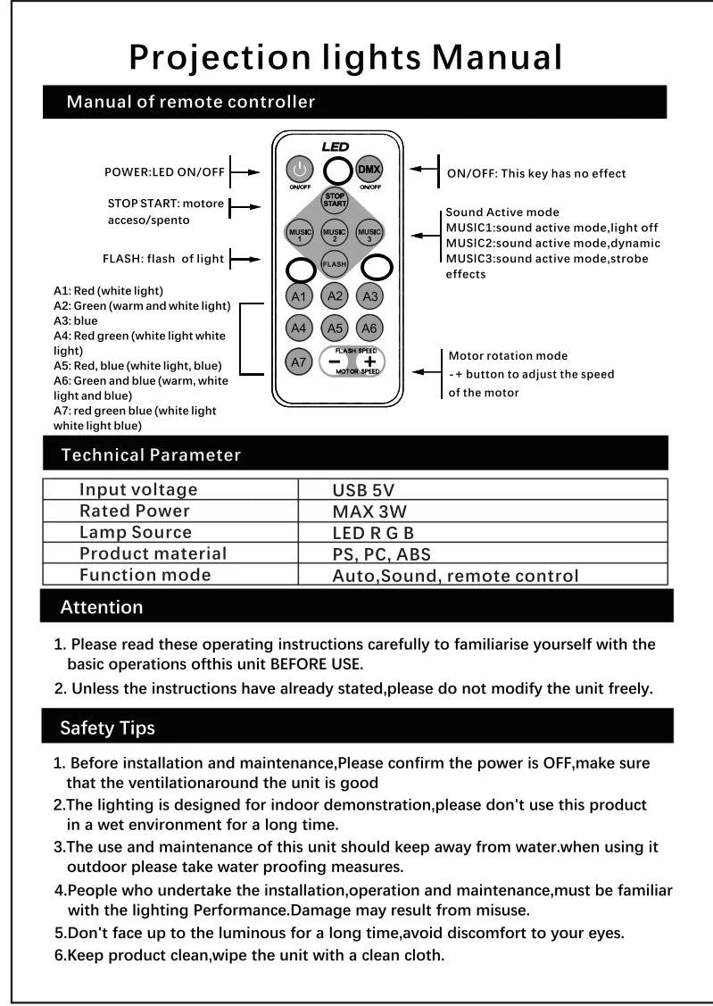 Projetor de Céu Estrelado p/ Quarto