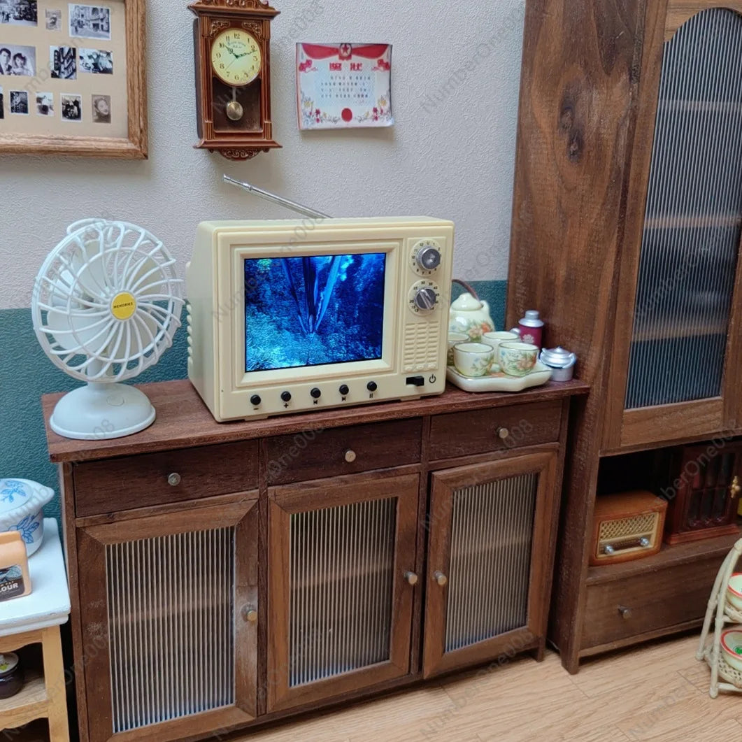Mini TV Vintage Portátil