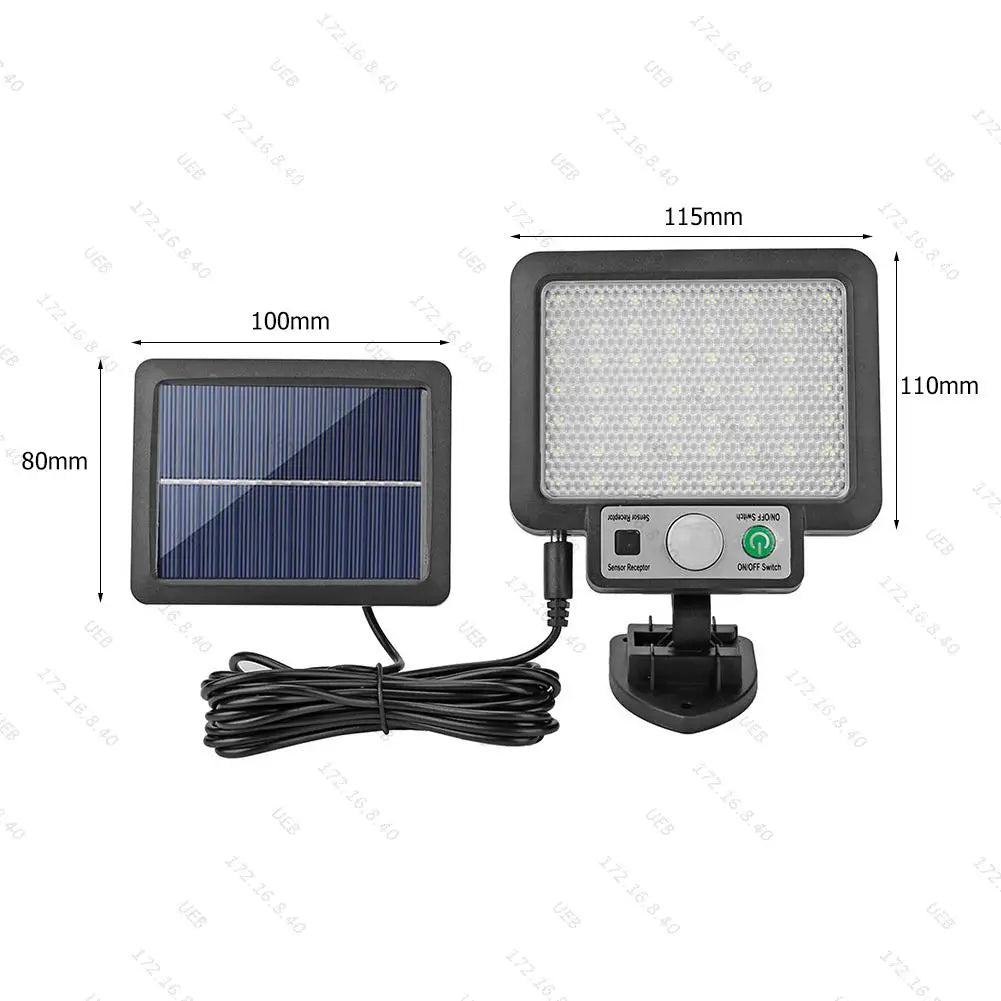Luminária Solar de Parede com Sensor