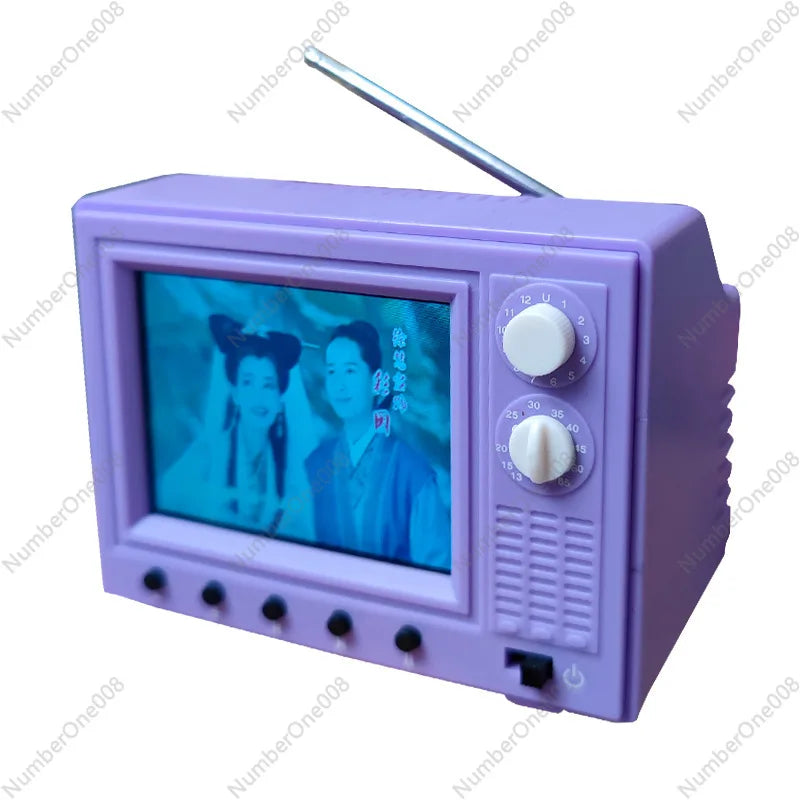 Mini TV Vintage Portátil
