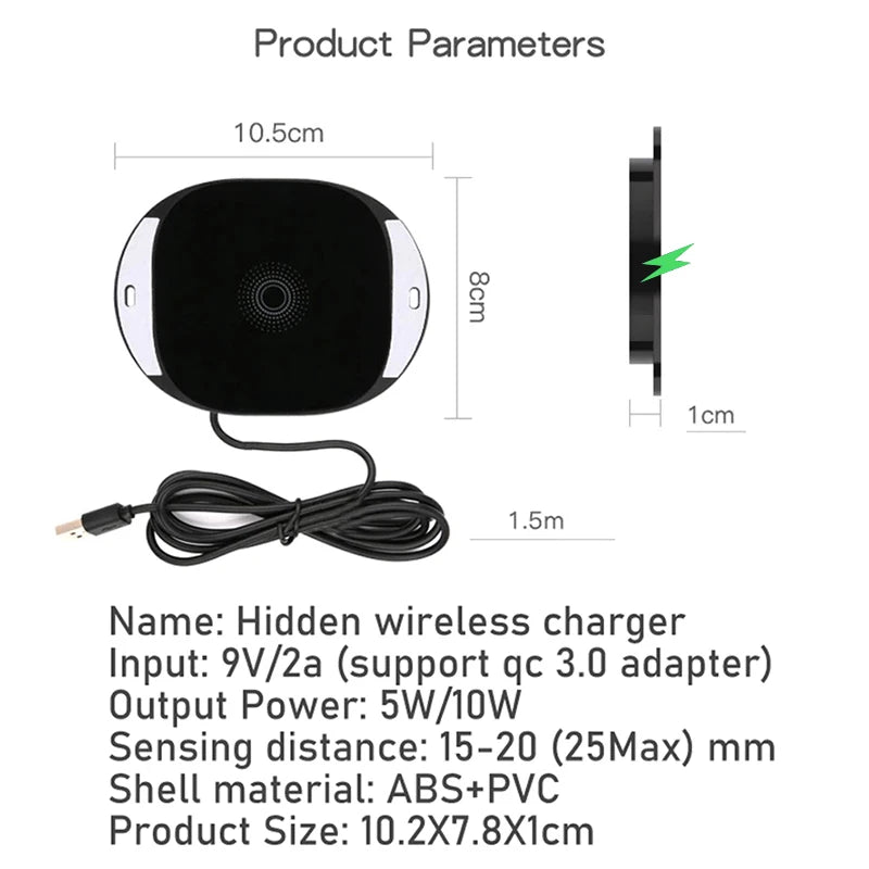 Carregador Wireless Invisível