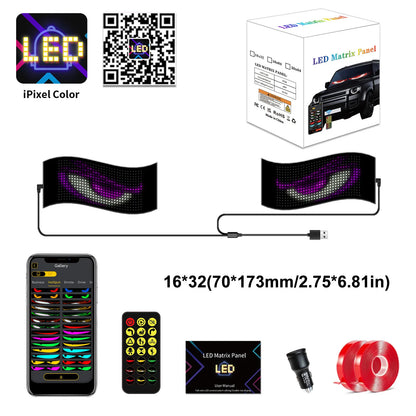 LED Devil Eyes p/ Carro - Personalize com Bluetooth