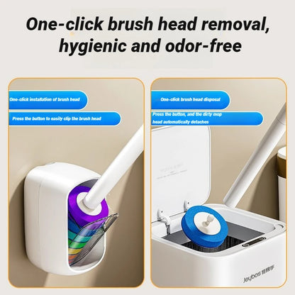 Toilet Bowl Cleaner Brush JOYBOS Wall Hanging With Holder Refills Set Bathroom WC Cleaning Toilet Bowl Brushes For Home Tool