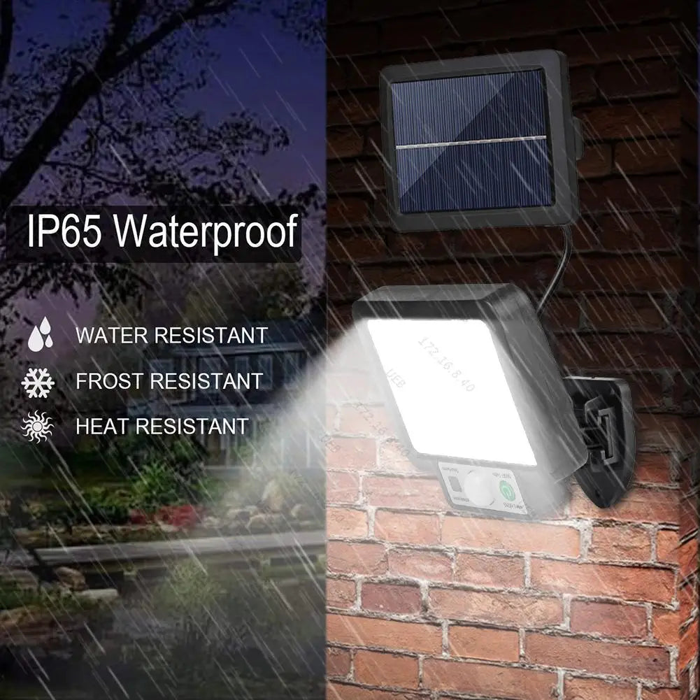 Luminária Solar de Parede com Sensor