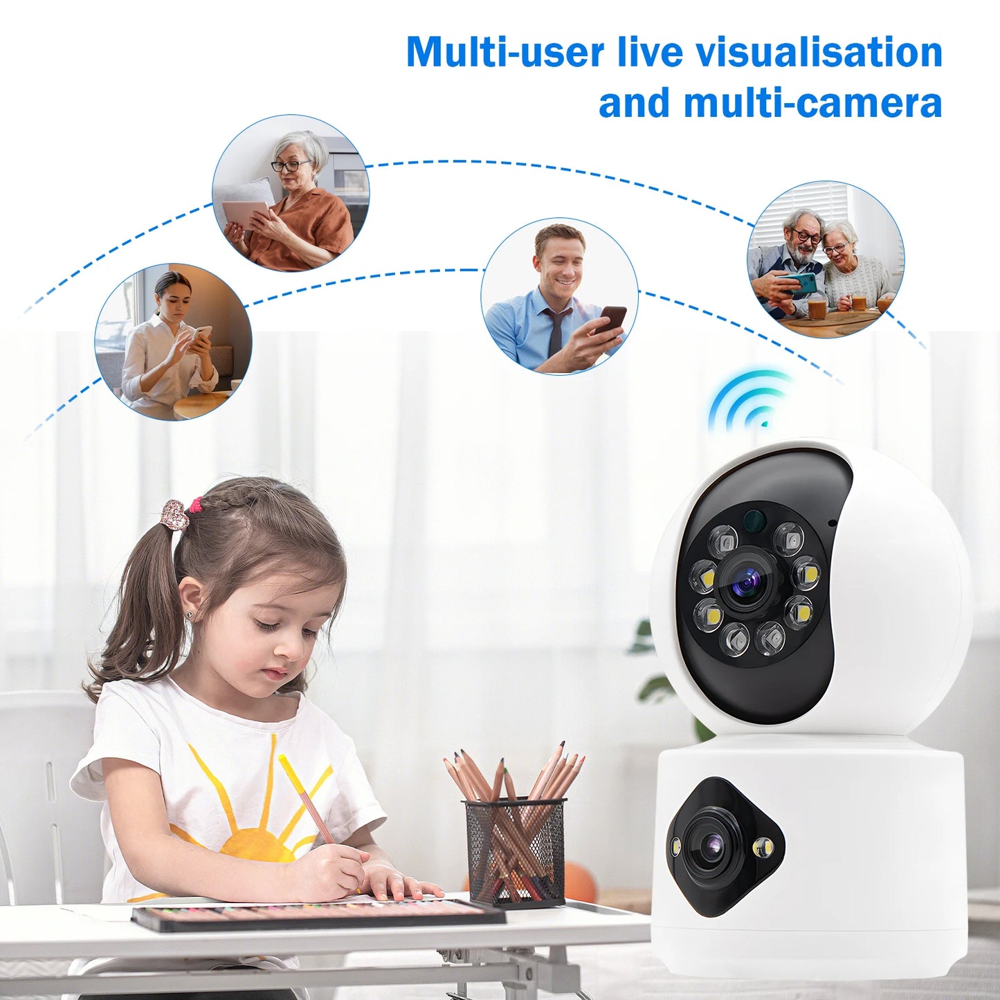 Câmera Wi-Fi ICSEE 4K 360º