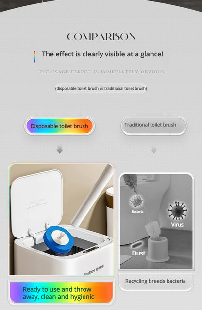 Toilet Bowl Cleaner Brush JOYBOS Wall Hanging With Holder Refills Set Bathroom WC Cleaning Toilet Bowl Brushes For Home Tool