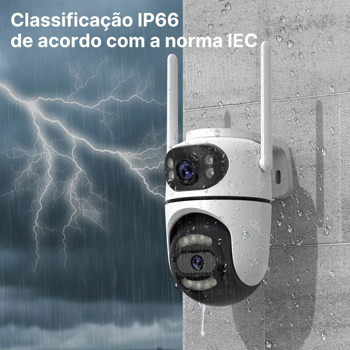 Kit 2 Câmeras Wi-Fi PTZ
