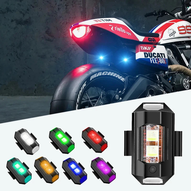 Luz Strobe 7 Cores p/ Drones e Motos