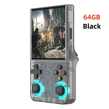 Retro R36 Ultra Handheld Video Game Console 4.0 Inch IPS Screen 128GB Preloaded Games Portable Pocket Player with Linux System