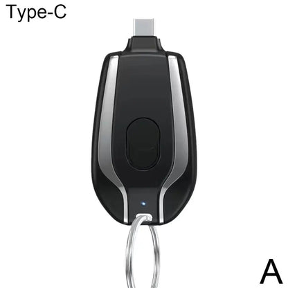 1500mAh Mini Keychain Smartphone Portable Power Bank For Android Emergency Charger Portable Charger
