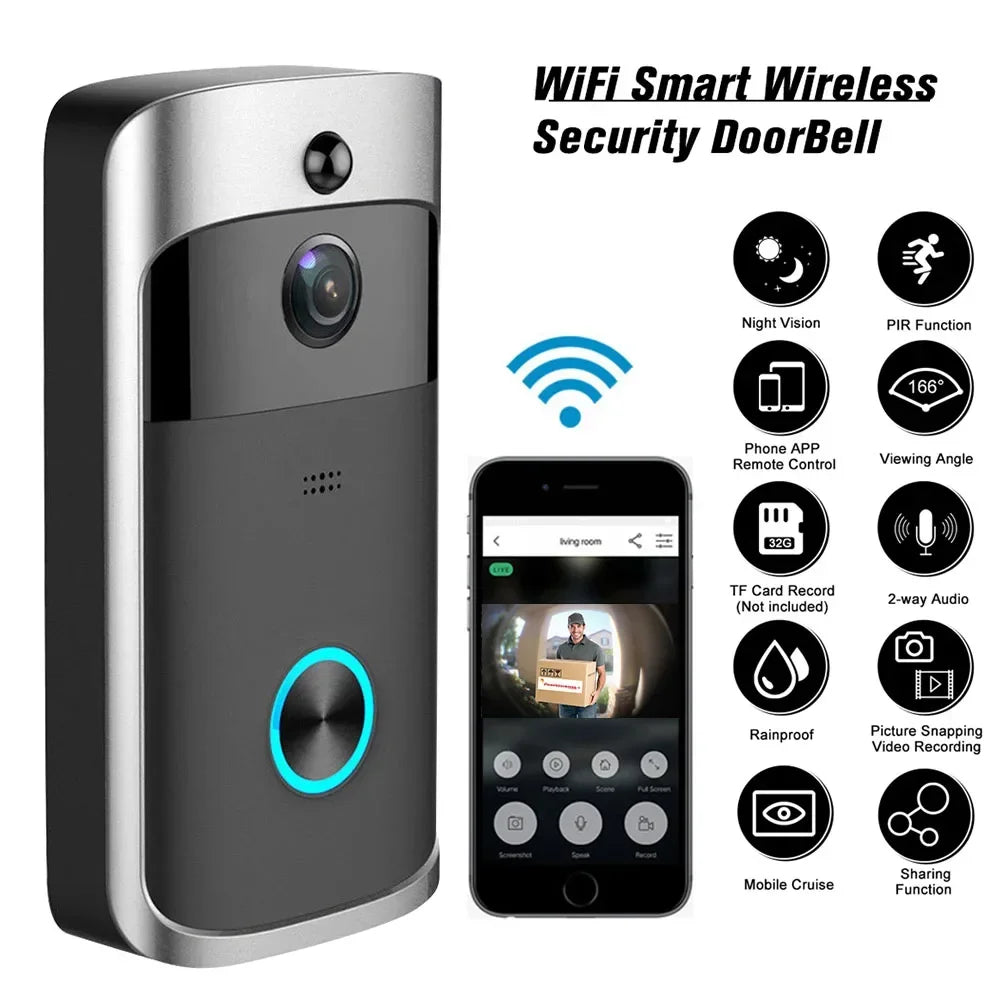 Campainha Inteligente Wi-Fi com Câmera