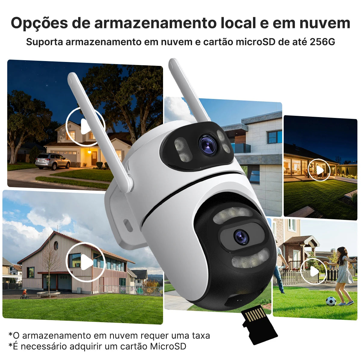 Kit 2 Câmeras Wi-Fi PTZ